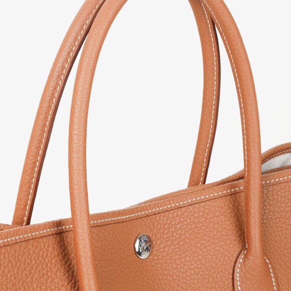 Hermes Gold Negonda Garden Party 36 Brown Leather Tote - Picture 7 of 14